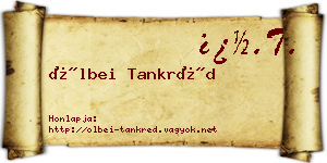 Ölbei Tankréd névjegykártya